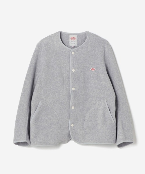 DANTON（ダントン）の「【DANTON】カラーレスフリースジャケット WOMEN