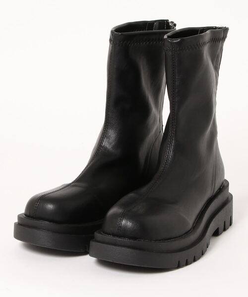 NOFALL(ノーフォール)の「バックファスナーストレッチショートブーツトラックソール(ブーツ・レディース・ブラック・LL/3L/S/M/L)」の14枚目の写真