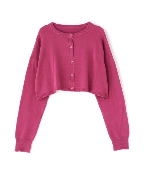 N.（N. Natural Beauty Basic）（エヌエヌナチュラルビューティーベーシック）の「◆クロップドカーディガン（カーディガン/ボレロ・レディース・杢グレー/ネイビー/ピンク・MEDIUM）」の17枚目の写真