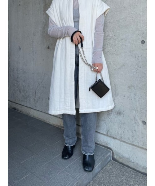 MOUSSY（マウジー）の「QUILTING ベスト（その他アウター・レディース・アイボリー/ライトカーキ・FREE）」の22枚目の写真