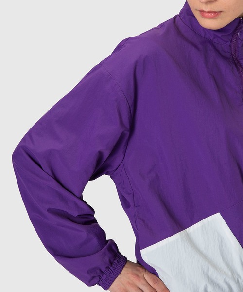 le coq sportif（ルコックスポルティフ）の「ナイロンジャケットナイロンジャケット（裏メッシュ起毛） レディース ウェア ジャージ スウェット トレーニング トレーニングウェア スポーツウェア（ナイロンジャケット・レディース・パープル/ネイビー/ホワイト・S/M/XL/L）」の12枚目の写真