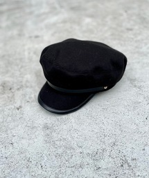 un dix cors | 顔周りをおしゃれに彩る　レザー切替キャスケット(キャスケット)