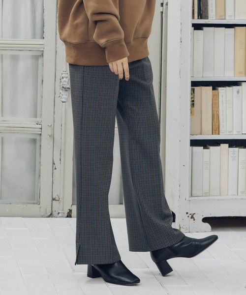 MILKFED.(ミルクフェド)の「PLAID PANTS(その他パンツ・レディース・ブラウン/グレー・S/M)」の8枚目の写真