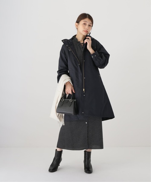 La TOTALITE(ラトータリテ)の「Aラインモッズコート【手洗い可能】◆(モッズコート・レディース・ネイビー/ベージュ・38/36)」の14枚目の写真