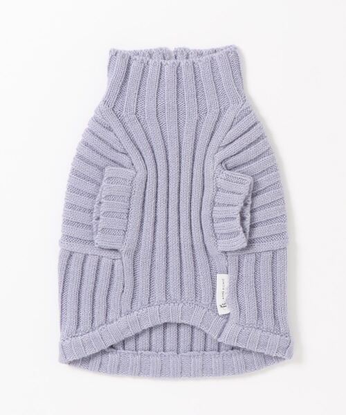ROPE' PICNIC（ロペピクニック）の「【DOG】【リンクコーデ】リブ切替ニットプルオーバー（ペットウェア・レディース・カーキ/ピンク系その他/ラベンダー/キナリ・2M/M/L/S）」の5枚目の写真