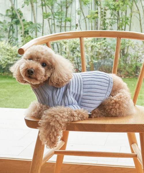 ROPE' PICNIC（ロペピクニック）の「【DOG】【リンクコーデ】リブ切替ニットプルオーバー（ペットウェア・レディース・カーキ/ピンク系その他/ラベンダー/キナリ・2M/M/L/S）」の19枚目の写真