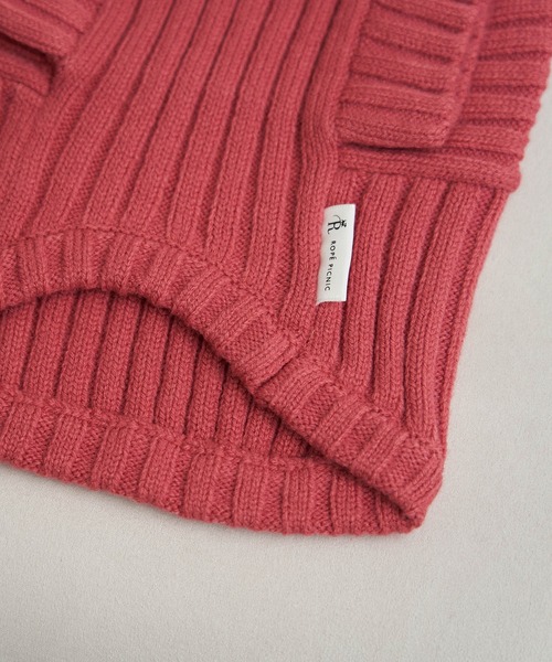 ROPE' PICNIC（ロペピクニック）の「【DOG】【リンクコーデ】リブ切替ニットプルオーバー（ペットウェア・レディース・カーキ/ピンク系その他/ラベンダー/キナリ・2M/M/L/S）」の10枚目の写真