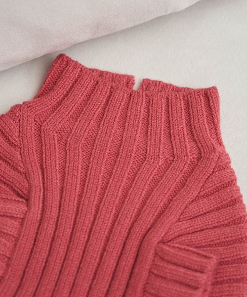 ROPE' PICNIC（ロペピクニック）の「【DOG】【リンクコーデ】リブ切替ニットプルオーバー（ペットウェア・レディース・カーキ/ピンク系その他/ラベンダー/キナリ・2M/M/L/S）」の11枚目の写真