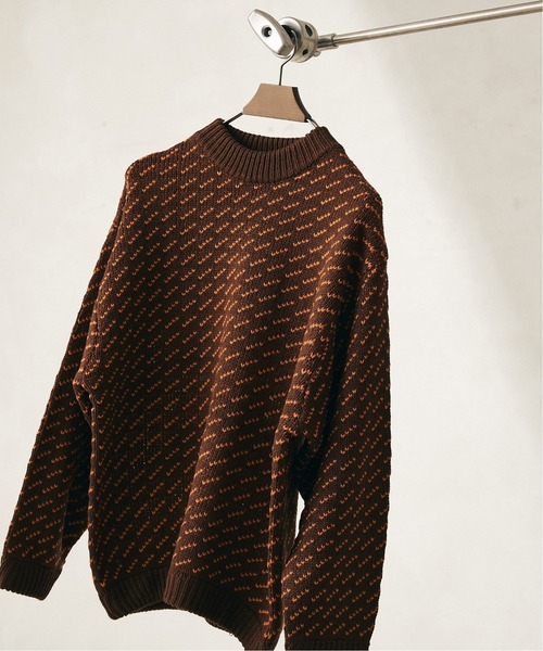 JOURNAL STANDARD relume(ジャーナルスタンダード レリューム)の「BIG BIRDS EYE ウォッシャブルニット/ユニセックス 2(ニット/セーター・メンズ・グレー/ブラウン/ナチュラル/カーキ/ネイビー・MEDIUM/LARGE)」の19枚目の写真