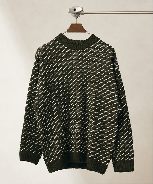 JOURNAL STANDARD relume(ジャーナルスタンダード レリューム)の「BIG BIRDS EYE ウォッシャブルニット/ユニセックス 2(ニット/セーター・メンズ・グレー/ブラウン/ナチュラル/カーキ/ネイビー・MEDIUM/LARGE)」の10枚目の写真
