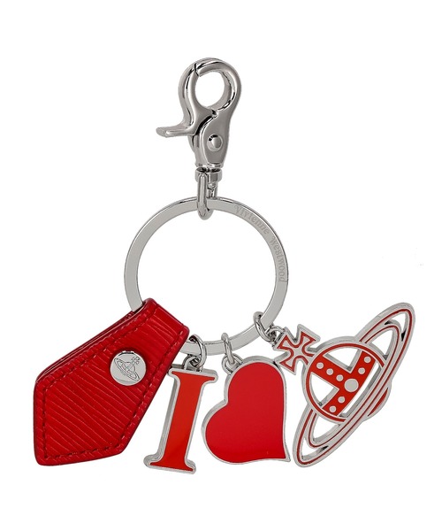 Vivienne Westwood(ヴィヴィアンウエストウッド)の「Vivienne Westwood POLLY KEYRING ヴィヴィアンウエストウッド ポーリー キーリング(キーケース/キーアクセサリー・レディース・ブラック/ネイビー/レッド/レッド系/ブラック系・FREE)」の4枚目の写真