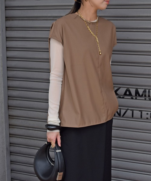 Marient（マリエント）の「バックオープンデザインTOPS（シャツ/ブラウス・レディース・ブラウン・FREE）」の5枚目の写真