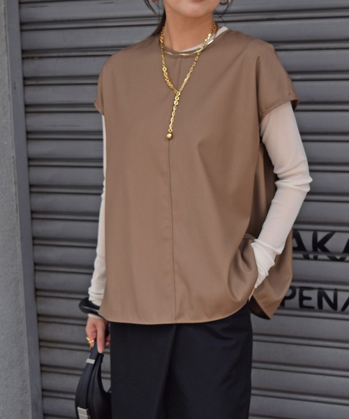 Marient（マリエント）の「バックオープンデザインTOPS（シャツ/ブラウス・レディース・ブラウン・FREE）」の6枚目の写真