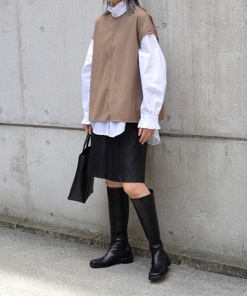 Marient（マリエント）の「バックオープンデザインTOPS（シャツ/ブラウス・レディース・ブラウン・FREE）」の9枚目の写真