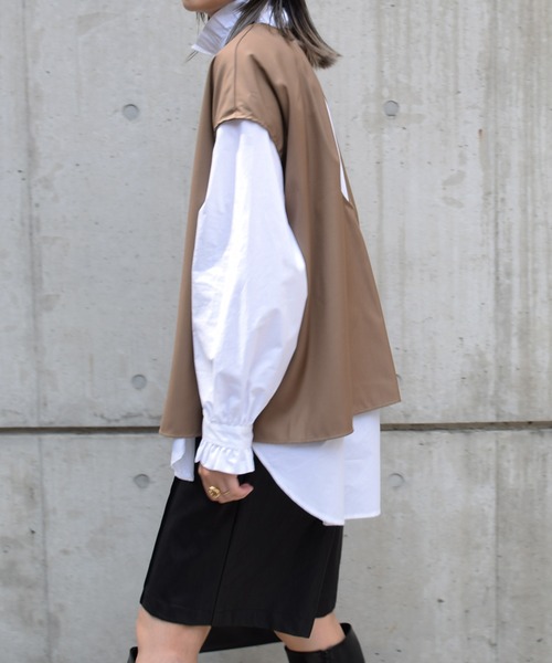 Marient（マリエント）の「バックオープンデザインTOPS（シャツ/ブラウス・レディース・ブラウン・FREE）」の12枚目の写真