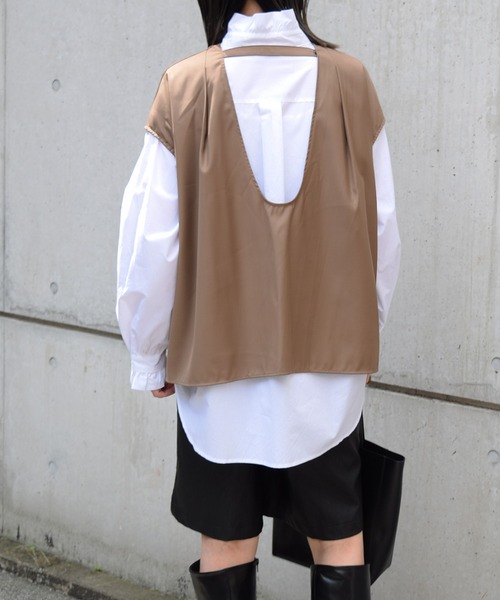 Marient（マリエント）の「バックオープンデザインTOPS（シャツ/ブラウス・レディース・ブラウン・FREE）」の13枚目の写真