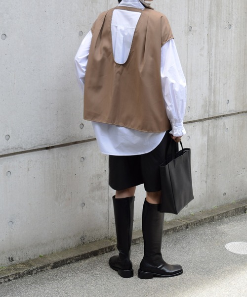 Marient（マリエント）の「バックオープンデザインTOPS（シャツ/ブラウス・レディース・ブラウン・FREE）」の14枚目の写真