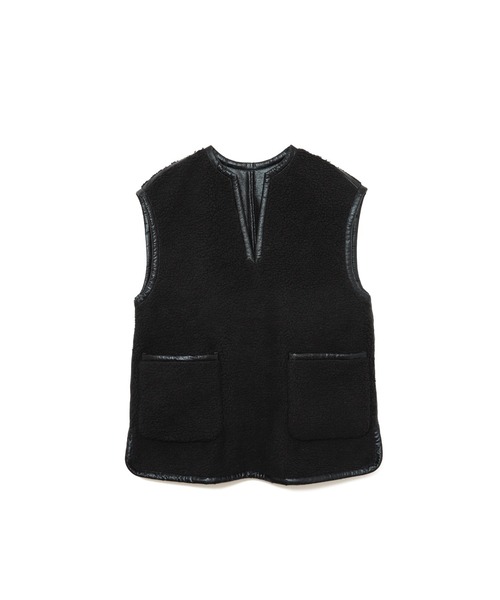 AMERICAN RAG CIE（アメリカンラグシー）の「ムートンベスト（ベスト・レディース・ブラック・FREE）」の8枚目の写真