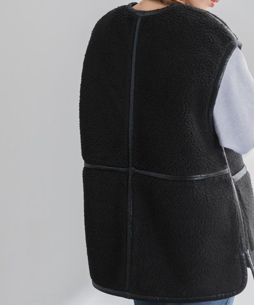 AMERICAN RAG CIE（アメリカンラグシー）の「ムートンベスト（ベスト・レディース・ブラック・FREE）」の11枚目の写真