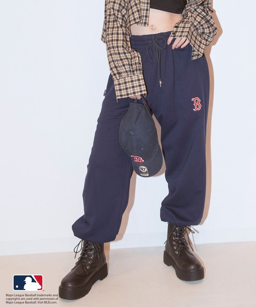 MLB(メジャーリーグベースボール)の「【MLB / メジャーリーグベースボール】MLBチームロゴ スウェットパンツ / セットアップ対応(スウェットパンツ・レディース・ホワイト/ブルー/ネイビー/グリーン/ブラック・ONESIZE)」の4枚目の写真
