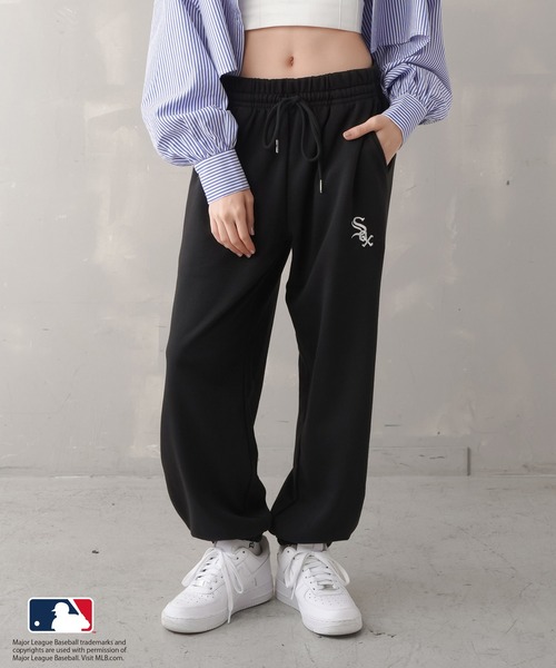 Bristol × MLB セットアップXLパンツのみ BANDEL バンデル SIDE PUFFER TRACKPANTS ナイロン 保温性