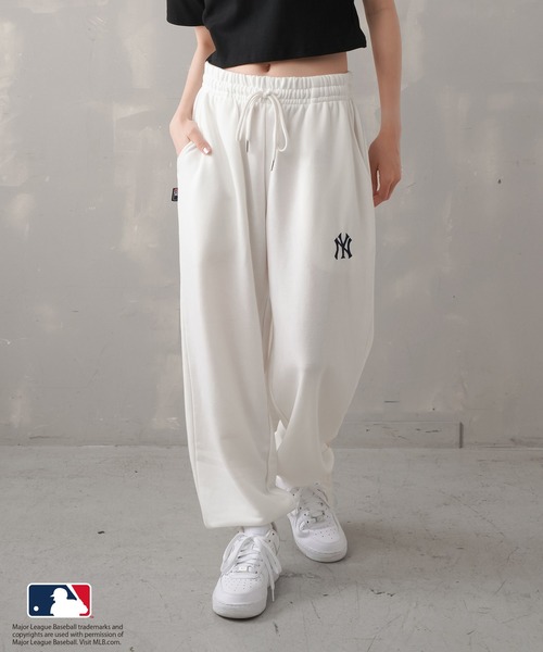 Bristol × MLB セットアップXLパンツのみ BANDEL バンデル SIDE PUFFER TRACKPANTS ナイロン 保温性