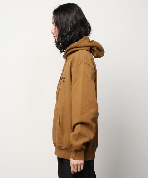 Carhartt WIP（カーハートダブリューアイピー）の「HOODED CARHARTT SWEATSHIRT（パーカー・メンズ・アッシュ/ブラウン/カモフラージュ/グレー/ブラック/ブルーグリーン/ダークパープル・LARGE/MEDIUM/SMALL/X-LARGE/X-SMALL/XX-LARGE）」の8枚目の写真