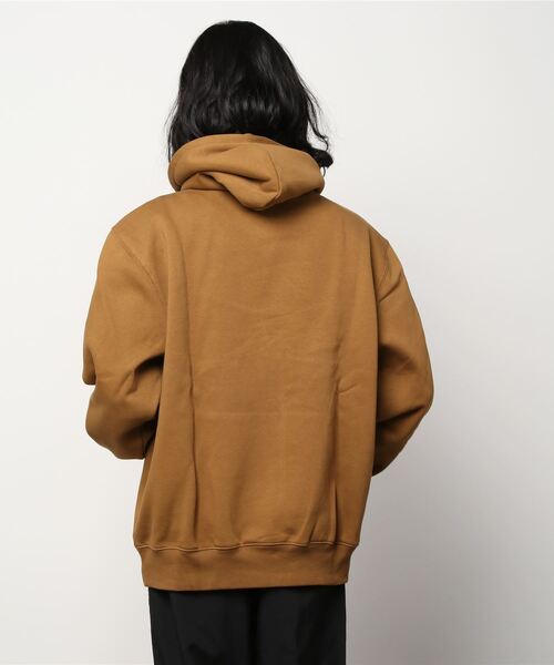 Carhartt WIP（カーハートダブリューアイピー）の「HOODED CARHARTT SWEATSHIRT（パーカー・メンズ・アッシュ/ブラウン/カモフラージュ/グレー/ブラック/ブルーグリーン/ダークパープル・LARGE/MEDIUM/SMALL/X-LARGE/X-SMALL/XX-LARGE）」の9枚目の写真