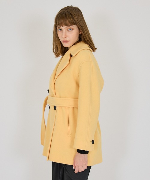 ユナイテッドアローズ　ピーコート　黄色 BEAUTY&YOUTH UNITED ARROWS（ビューティーアンドユース