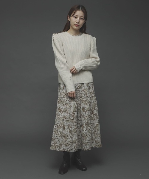 SENSE OF PLACE by URBAN RESEARCH(センスオブプレイスバイアーバンリサーチ)の「ペイズリーフラワーティアードワンピース(ワンピース・レディース・ブラウン系その他/ベージュ系その他・ONE)」の15枚目の写真