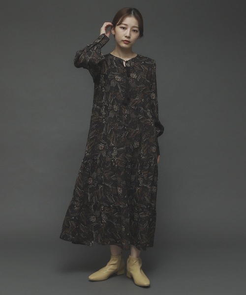 SENSE OF PLACE by URBAN RESEARCH(センスオブプレイスバイアーバンリサーチ)の「ペイズリーフラワーティアードワンピース(ワンピース・レディース・ブラウン系その他/ベージュ系その他・ONE)」の20枚目の写真