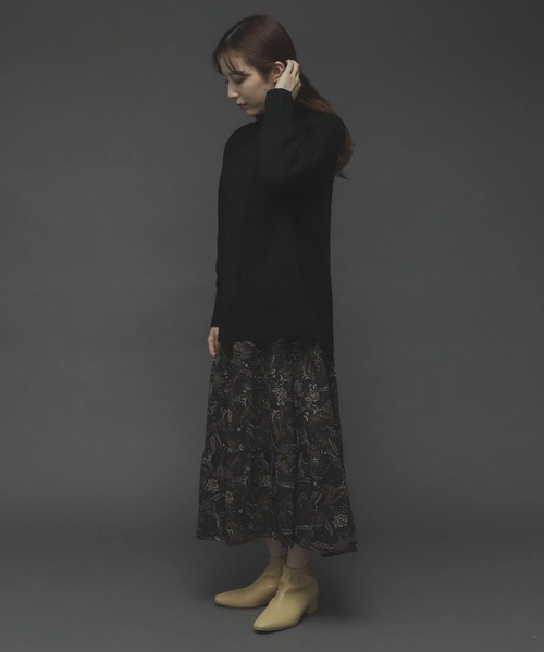 SENSE OF PLACE by URBAN RESEARCH(センスオブプレイスバイアーバンリサーチ)の「ペイズリーフラワーティアードワンピース(ワンピース・レディース・ブラウン系その他/ベージュ系その他・ONE)」の21枚目の写真