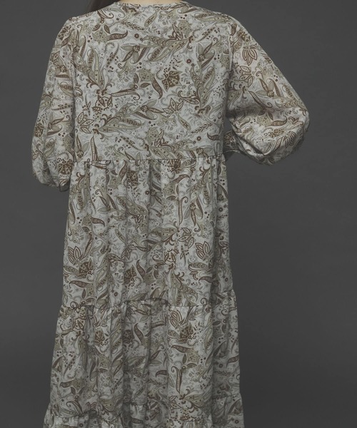 SENSE OF PLACE by URBAN RESEARCH(センスオブプレイスバイアーバンリサーチ)の「ペイズリーフラワーティアードワンピース(ワンピース・レディース・ブラウン系その他/ベージュ系その他・ONE)」の22枚目の写真