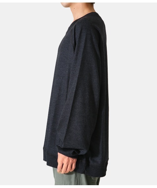 GOLD（ゴールド）の「GOLD / ゴールド：WASHABLE WOOL RAGLAN L/S TEE：21B-GL68805[MUS]（Tシャツ/カットソー・メンズ・チャコールグレー/ブラック/ブラック系その他・S/M/L）」の13枚目の写真