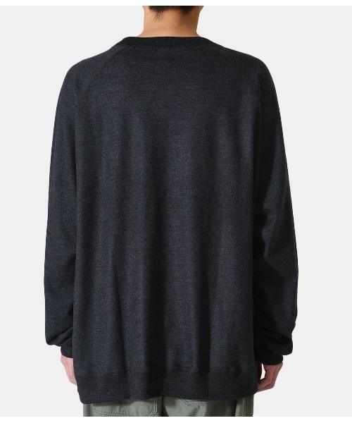 GOLD（ゴールド）の「GOLD / ゴールド：WASHABLE WOOL RAGLAN L/S TEE：21B-GL68805[MUS]（Tシャツ/カットソー・メンズ・チャコールグレー/ブラック/ブラック系その他・S/M/L）」の14枚目の写真