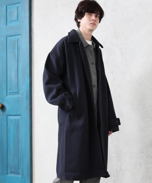 ARCADE(アーケード)の「テックメルトンステンカラーコート(ステンカラーコート・メンズ・ブラック/その他/キナリ/ダークネイビー/キャメル・L/M/XL)」の4枚目の写真