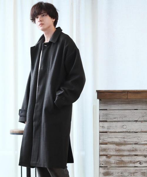 ARCADE(アーケード)の「テックメルトンステンカラーコート(ステンカラーコート・メンズ・ブラック/その他/キナリ/ダークネイビー/キャメル・L/M/XL)」の5枚目の写真