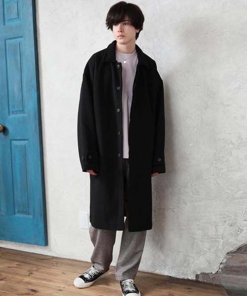 ARCADE(アーケード)の「テックメルトンステンカラーコート(ステンカラーコート・メンズ・ブラック/その他/キナリ/ダークネイビー/キャメル・L/M/XL)」の9枚目の写真