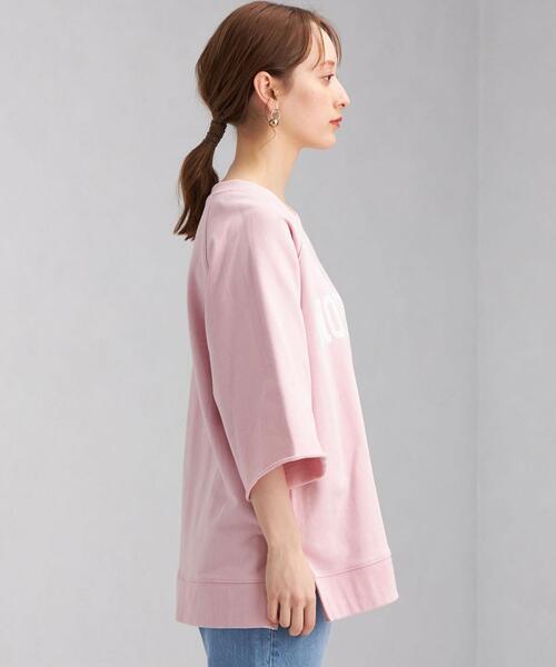 Goodwear(Since1983)(グッドウェア)の「【別注】<Goodwear (グッドウェア)>6分袖 ロゴ スウェット プルオーバー カットソー(Tシャツ/カットソー・レディース・オフホワイト/ライトピンク/グレー・FREE)」の7枚目の写真