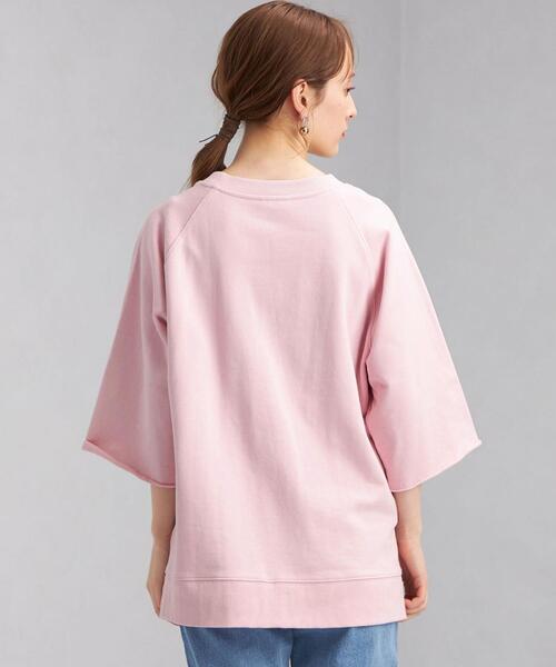 Goodwear(Since1983)(グッドウェア)の「【別注】<Goodwear (グッドウェア)>6分袖 ロゴ スウェット プルオーバー カットソー(Tシャツ/カットソー・レディース・オフホワイト/ライトピンク/グレー・FREE)」の8枚目の写真