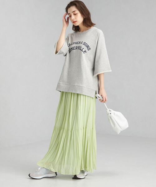 Goodwear(Since1983)(グッドウェア)の「【別注】<Goodwear (グッドウェア)>6分袖 ロゴ スウェット プルオーバー カットソー(Tシャツ/カットソー・レディース・オフホワイト/ライトピンク/グレー・FREE)」の18枚目の写真