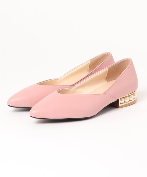 SVEC（シュベック）の「パールヒール ポインテッド フラット パンプス（パンプス・レディース・ホワイト/ブラック/ピンク・38/39/35/36/37/40）」の19枚目の写真