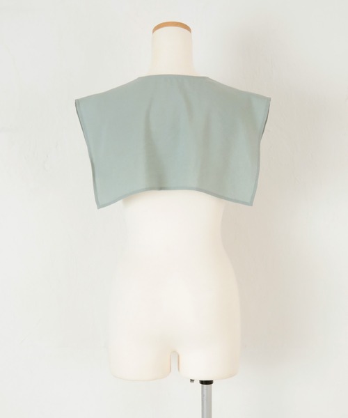 titivate（ティティベイト）の「ｹｰﾌﾟ付きﾉｰｶﾗｰﾌﾞﾗｳｽ（シャツ/ブラウス・レディース・オフホワイト/ライトグリーン/ブラック・S/M）」の21枚目の写真