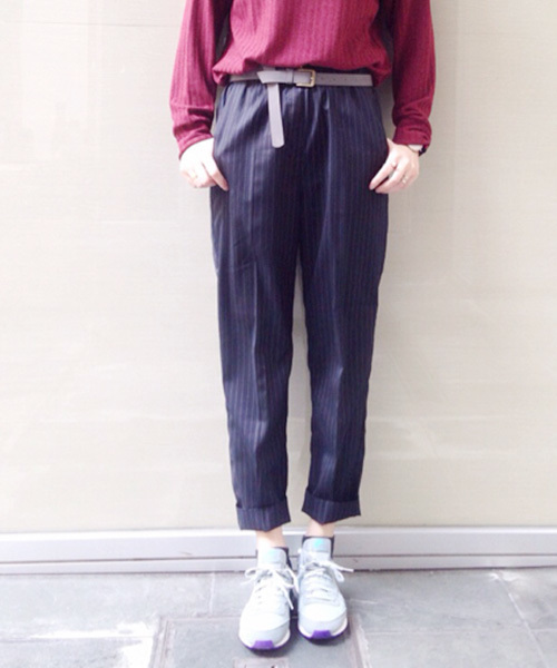 Kastane(カスタネ)の「【Kastane】イージーテーパードパンツ(その他パンツ・レディース・その他18/ブラック/ベージュ/チャコールグレー・FREE)」の1枚目の写真