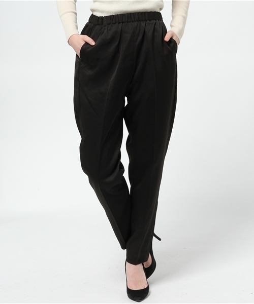 Kastane(カスタネ)の「【Kastane】イージーテーパードパンツ(その他パンツ・レディース・その他18/ブラック/ベージュ/チャコールグレー・FREE)」の6枚目の写真