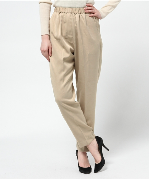 Kastane(カスタネ)の「【Kastane】イージーテーパードパンツ(その他パンツ・レディース・その他18/ブラック/ベージュ/チャコールグレー・FREE)」の16枚目の写真