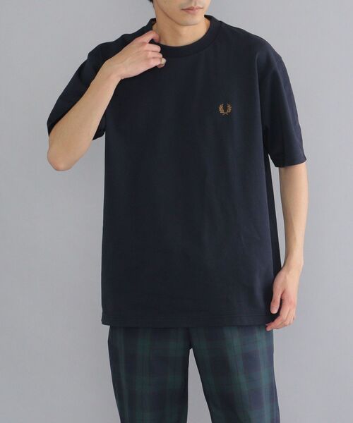 ▪️FRED PERRY SOLO TEX ポロシャツ　カラー　ブラック　黒　ロゴ WEB限定/SHIPS別注】FRED PERRY: SOLOTEX（R) 鹿の子 ワン
