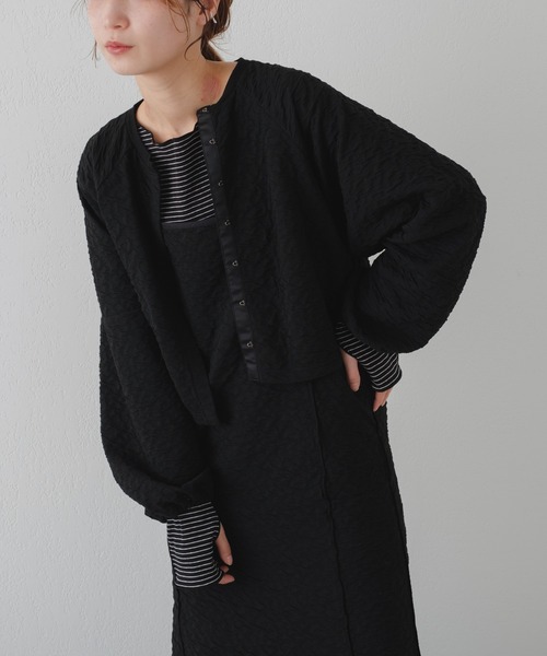 Kastane（カスタネ）の「【WEB限定】カットジャガードメロウキャミワンピース（ワンピース・レディース・ブラック/ブラウン/アイボリー・FREE）」の18枚目の写真