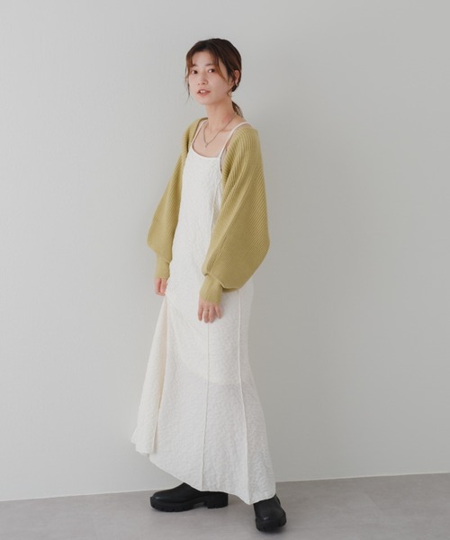 Kastane（カスタネ）の「【WEB限定】カットジャガードメロウキャミワンピース（ワンピース・レディース・ブラック/ブラウン/アイボリー・FREE）」の10枚目の写真