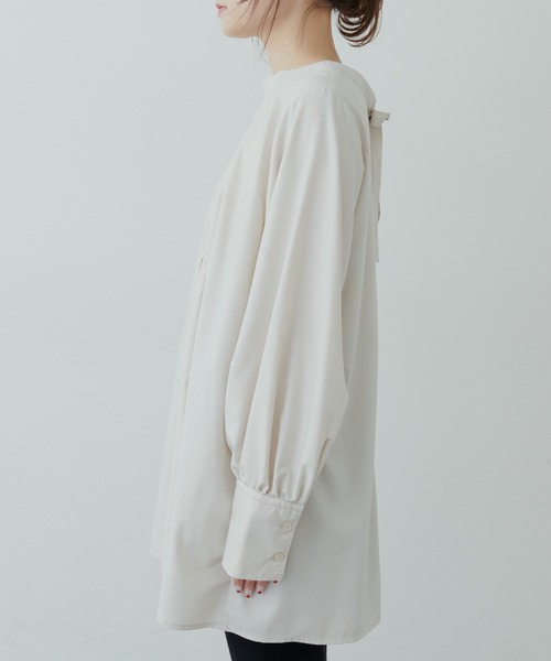 PUAL CE CIN（ピュアルセシン）の「【Du noir】2WAYボウタイブラウス（シャツ/ブラウス・レディース・ベージュ/ブラック/オフホワイト・FREE）」の15枚目の写真